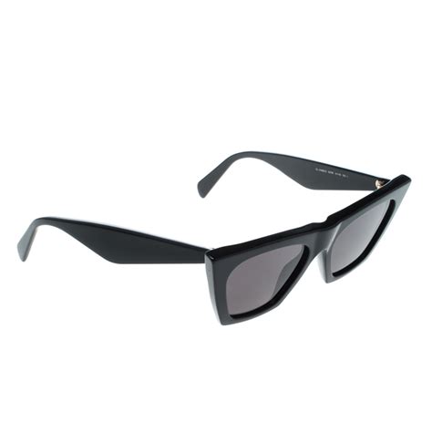 celine edge cl41468/s black|Celine Cl41468/s 807ir Black Cat Eye Sunglasses .